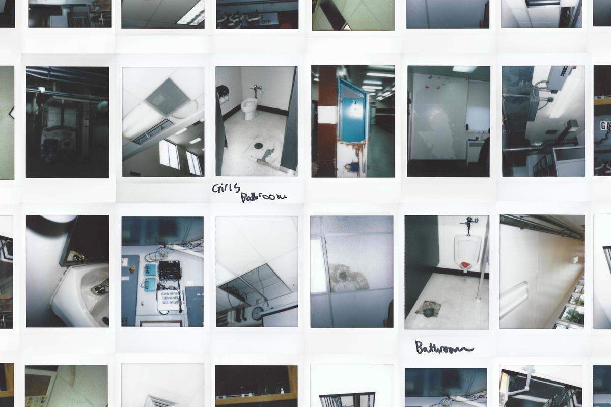 Students documented problems in their schools using a camera from the Idaho Statesman and ProPublica. They photographed old boilers, stained ceilings, broken tiles, decaying lockers, exposed wires and cracks in their buildings.