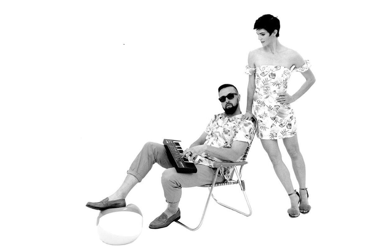 LED founders Andrew Stensaas and Lauren Edson help brand their multimedia arts with evocative, eye-catching photography, like this press image for one of their earlier performances.