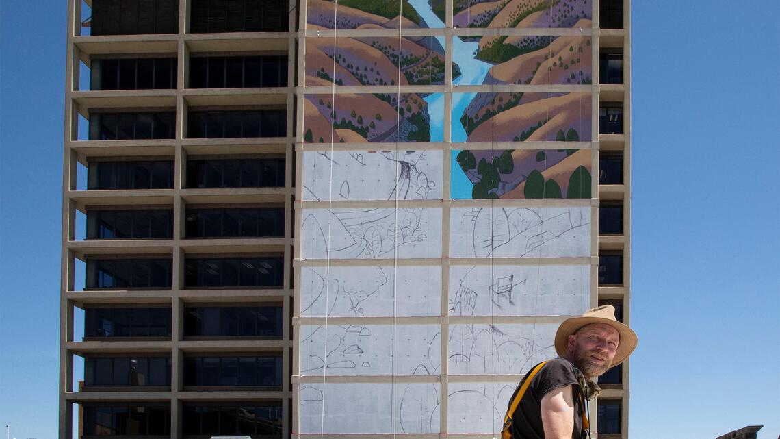 Portland artist’s third Boise mural is his largest ever, and you really can’t miss it