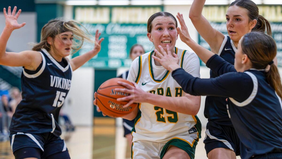 Borah guard Kya Davis drives to the hoop against Middleton last season.