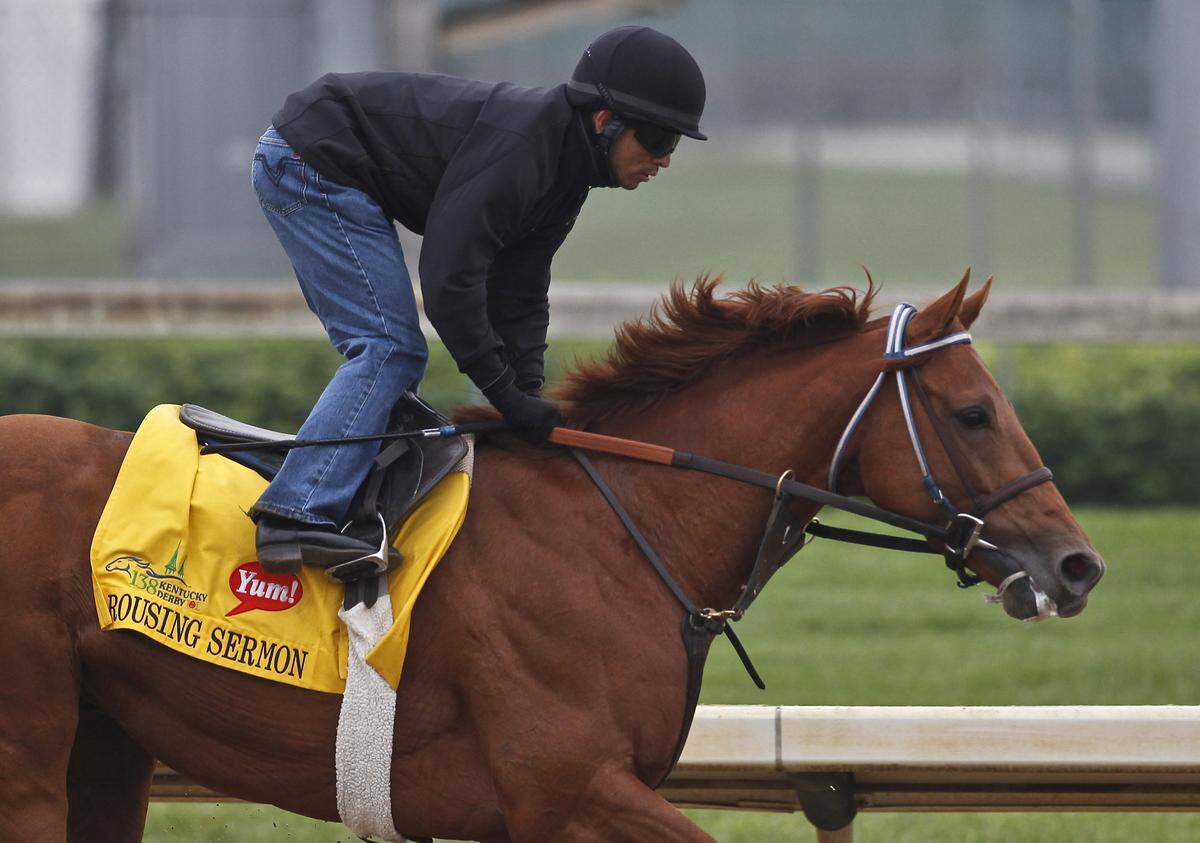 Larry Williams’ horse Rousing Sermon came in eighth at the 2012 Kentucky Derby.