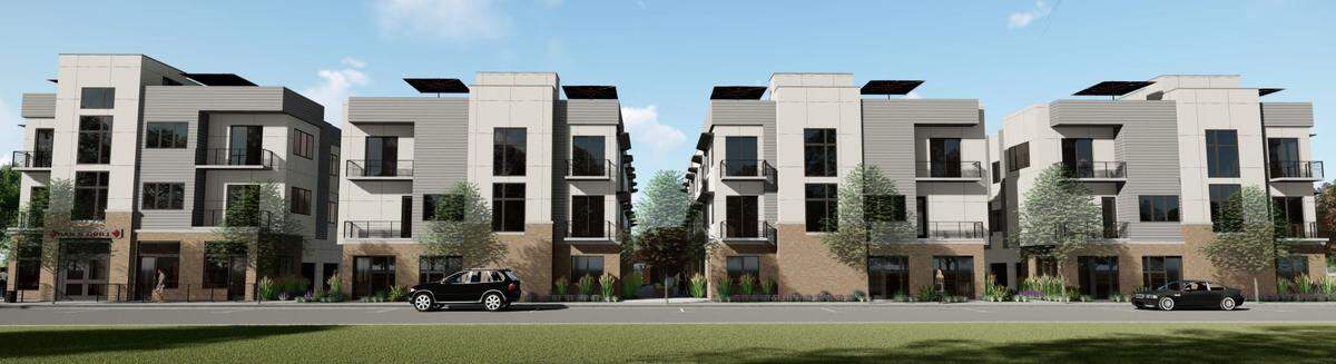 Rendering of the proposed Whitewater Station development on Stewart Avenue, off North 27th Street.