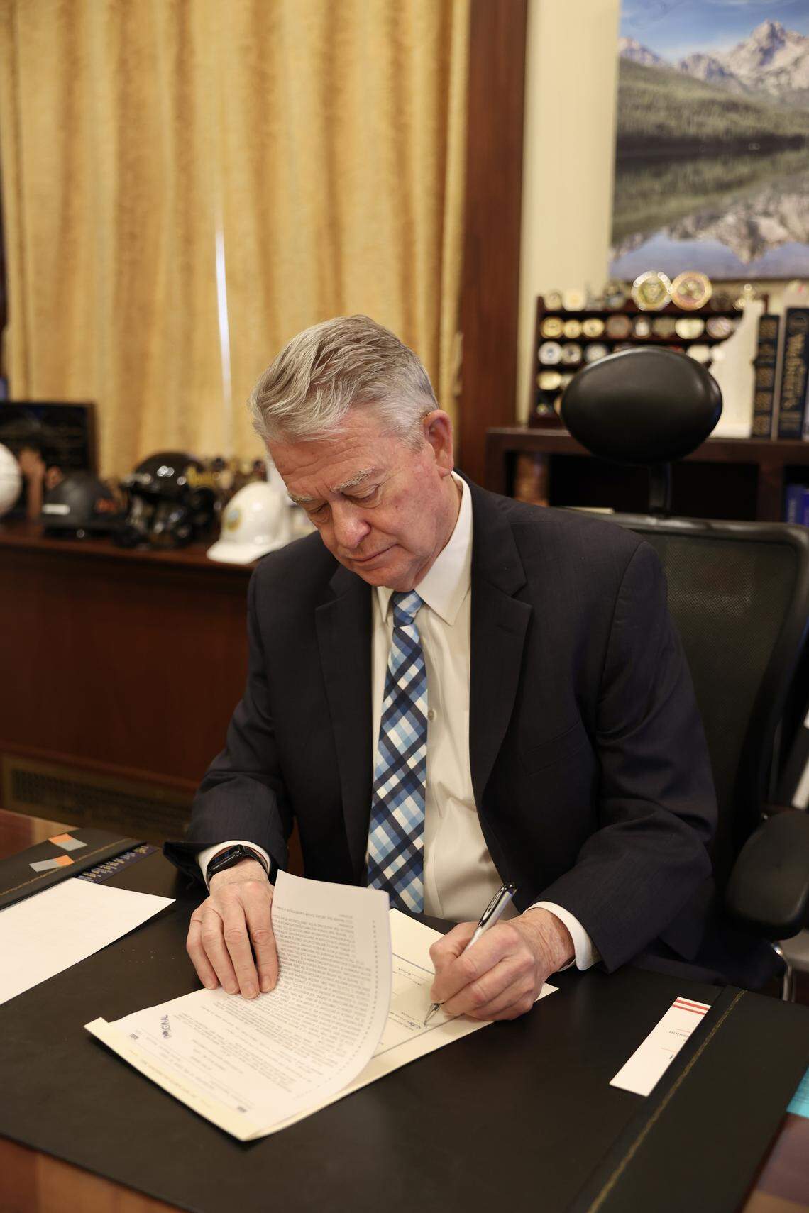 Gov. Brad Little signed Senate Bill 1250 into law on Thursday morning. Starting July 1, it will restrict the release of any photo of a decedent, including victims of violent crime, under the Idaho Public Records Act.