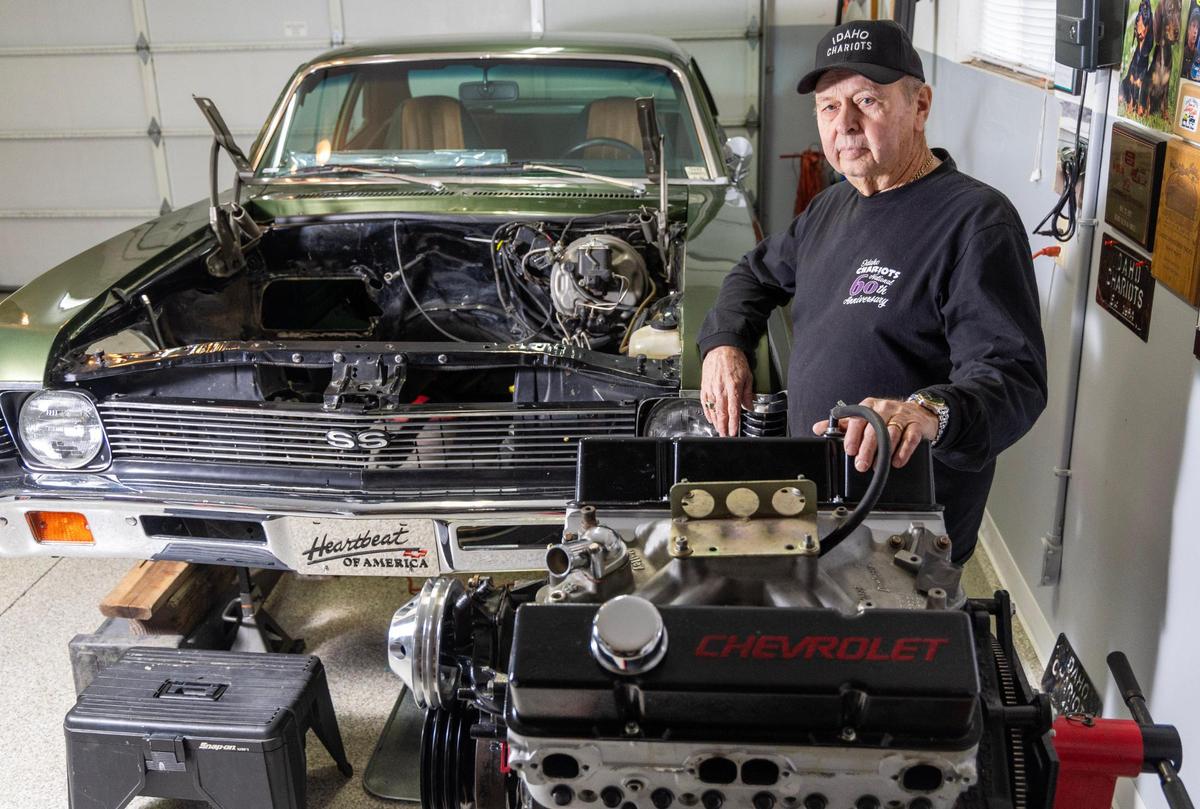 Steve Prescott of Boise is restoring a 1972 Chevy Nova.
