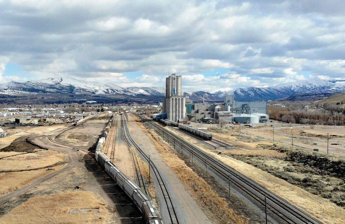 The Union Pacific rail yard in Pocatello will be the home of a new rail terminal that will put shipping containers onto trains bound for ports in Tacoma and Seattle. Idaho hay and other agricultural producers will benefit by the alternative to trucking, says Savage, the Utah supply-chain company building the intermodal terminal.