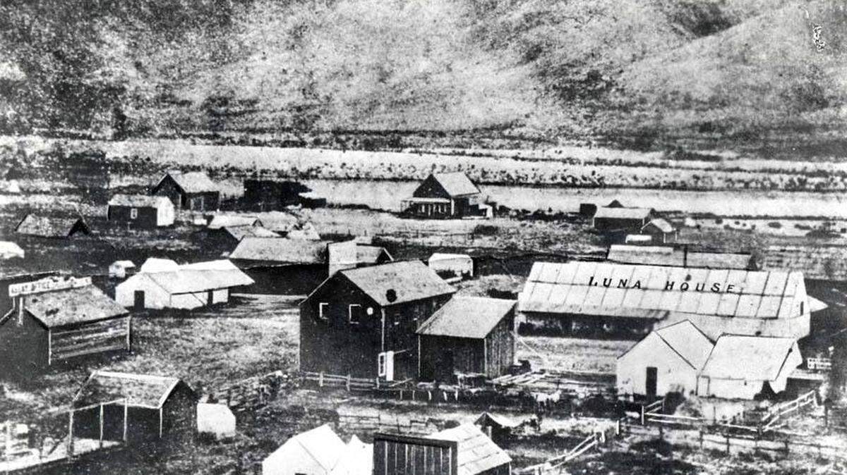 Lewiston, Idaho Territory, in 1863. Lewiston was Idaho’s capital for nearly two years. Lawmakers convened the first session of the territorial legislature there in 1863, when they established Idaho’s civil and criminal code. The capital moved to Boise in 1864, and Idaho became a state in 1890.
