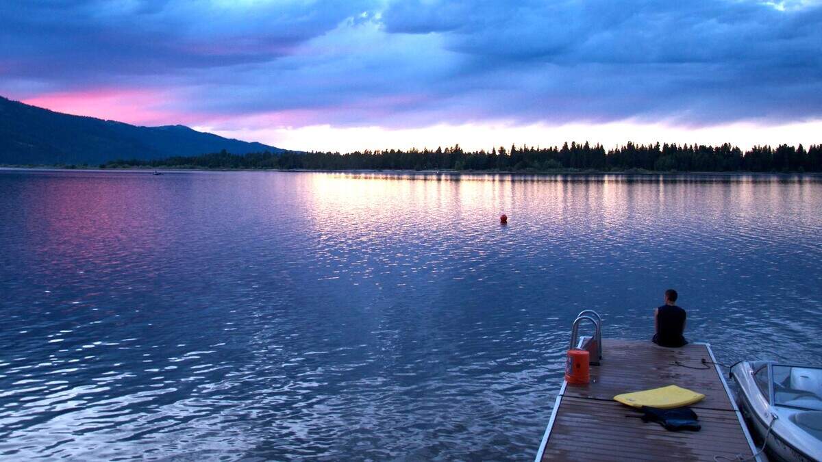 Sunset at Lake Cascade in Central Idaho. The sun will set at 9:29 p.m. in Boise on the longest day of the year.