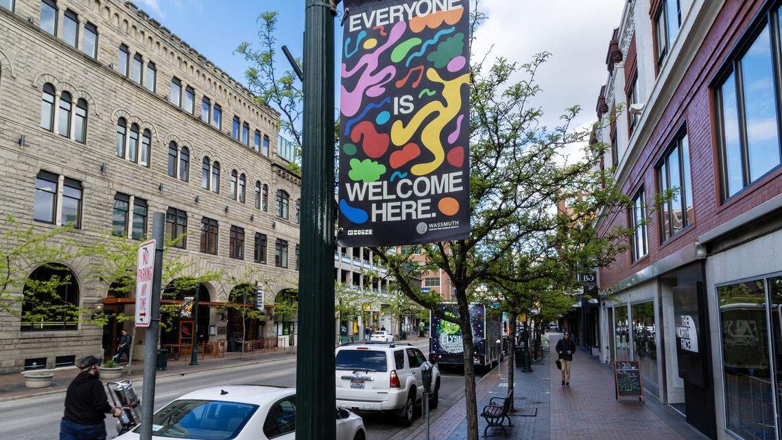 Have you seen ‘Everyone is Welcome Here’ banners in downtown Boise? Here’s why