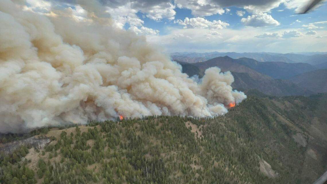 The lightning-caused Norton Fire burns last summer in the Frank Church River of No Return Wilderness.