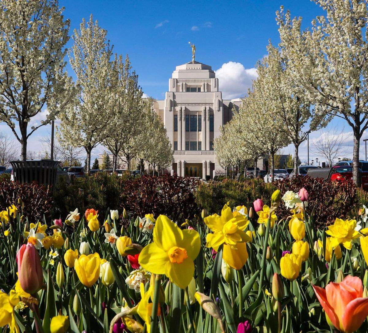 The Church of Jesus Christ of Latter-day Saints’ Meridian Temple opened in 2017. An official says population growth and members’ observance led the church to announce its intent to build a third Treasure Valley temple in Caldwell.