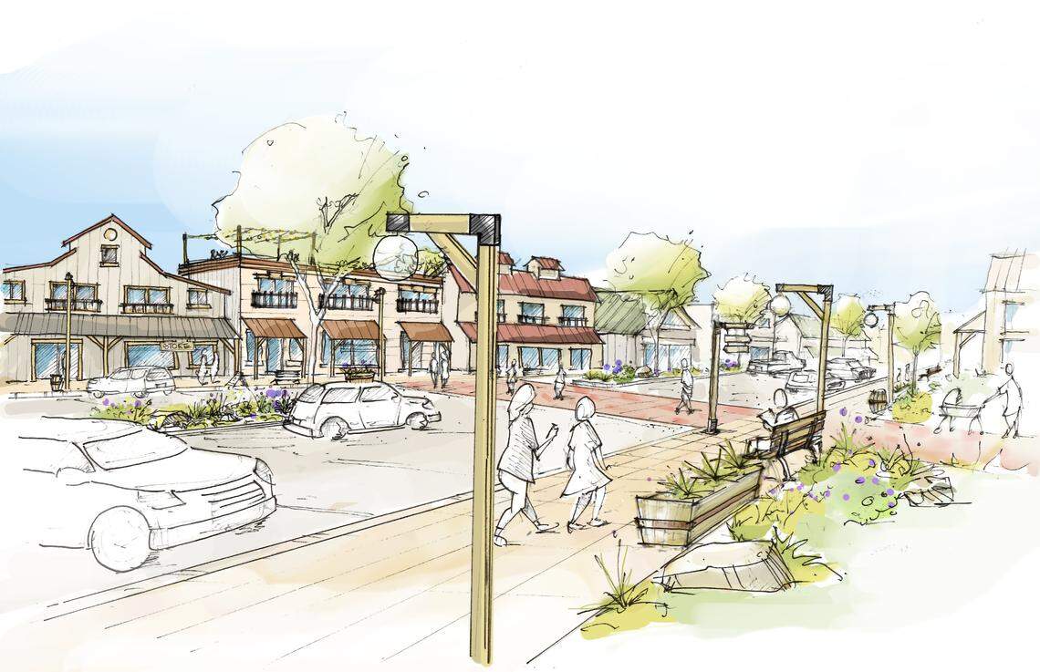 Meridian planning staff want to make sure the mixed-use center in the northwest is pedestrian-oriented.
