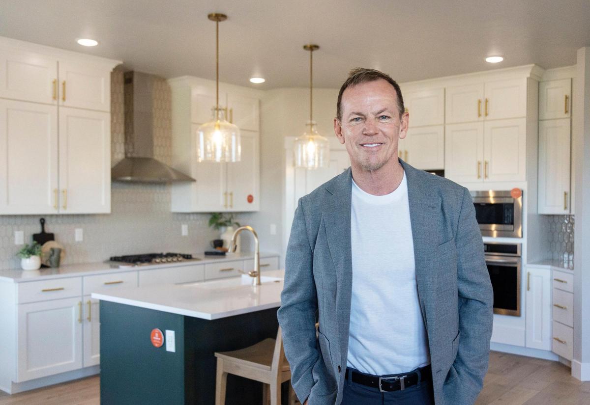 Corey Barton visits a show home at his new development in south Boise called Locale.