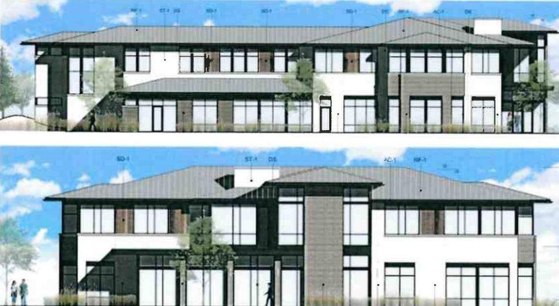 Rennison Companies Inc. is building this two-story building south of State Street on the east side of Eagle.