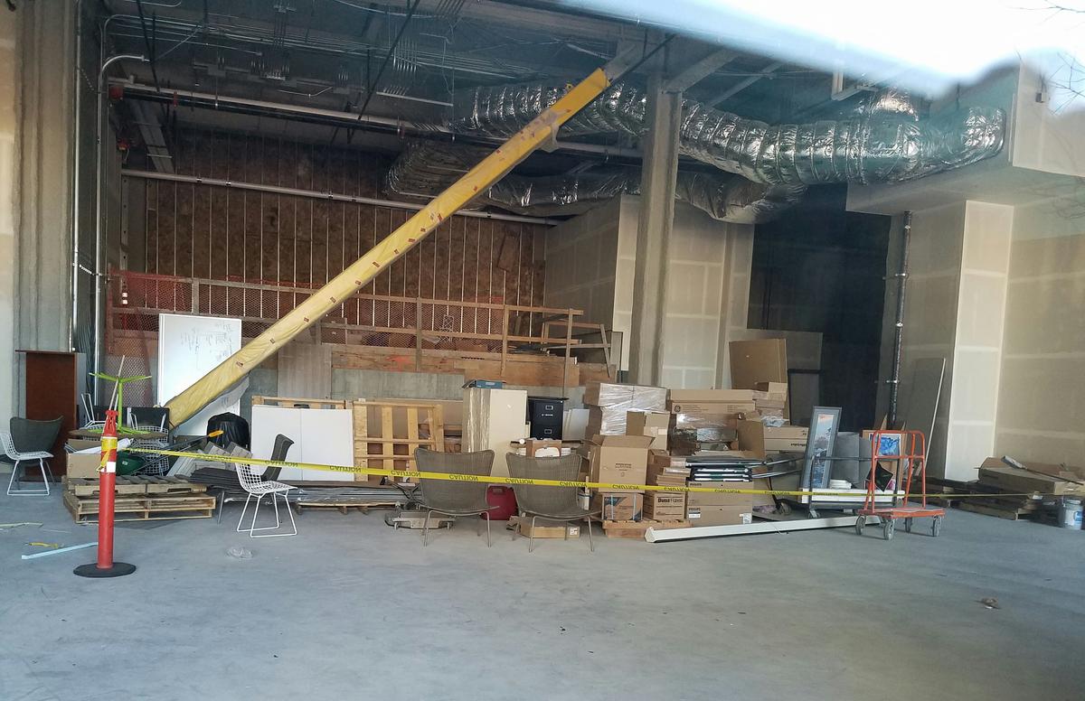 The inside of the space at 151 S. Capitol Blvd. where a Rascal Flatts restaurant was planned. It was never completed.