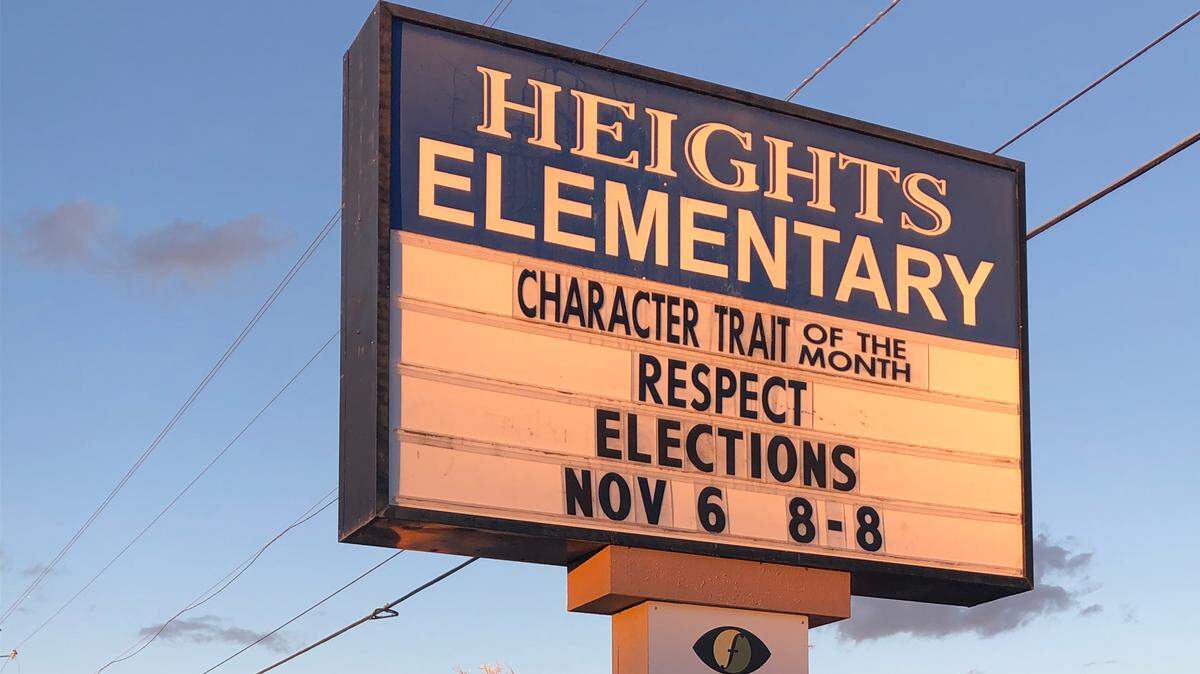 Heights Elementary School is in the small town of Middleton, about 20 miles west of Boise.