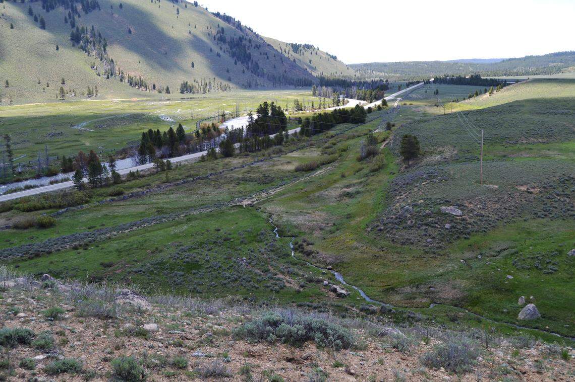 Property owner Dave Boren is proposing an alternative route for a trail between Stanley and Redfish Lake that runs alongside Highway 75, on the old Highway 75 roadbed, which he says would have less environmental and visual impact than the route currently being worked on by the U.S. Forest Service.