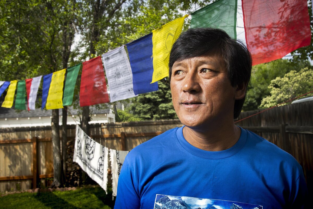 Everest guide Ang Dorjee Sherpa grew up in the Himalayan mountains of Nepal, but now lives in Boise. He just returned from his 20th summit of Everest in May.