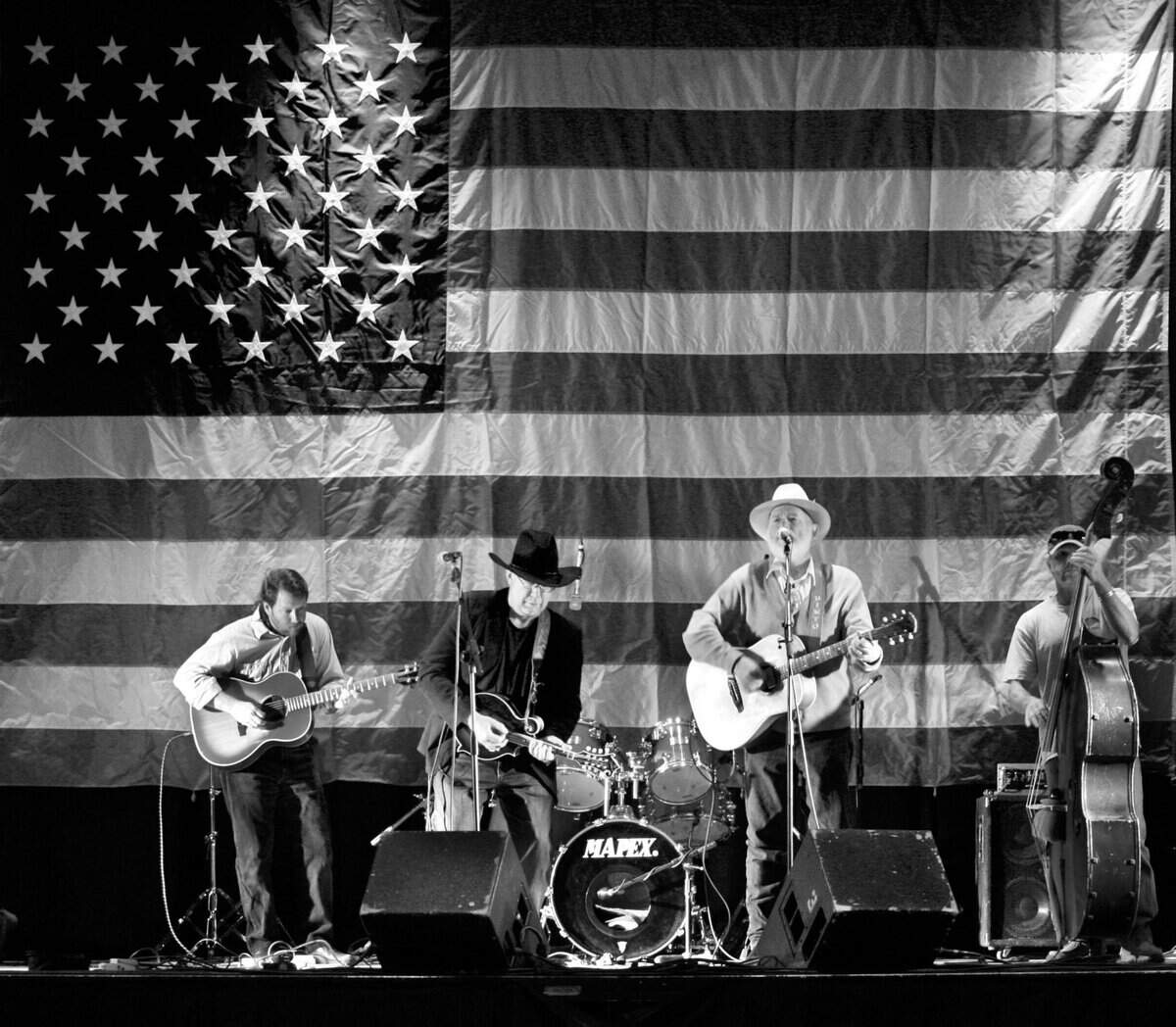 Trio Pinto plays with a few extras at a special benefit concert “Operation Thank You” at the Boise Centre on The Grove in 2007. Pinto Bennett earned the nickname “Pinto Benefit” for always making himself available for a good cause.