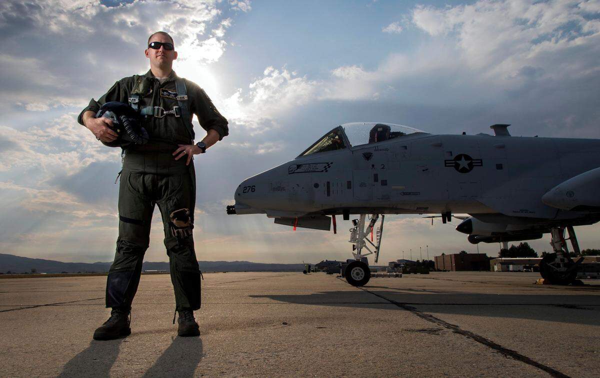 Capt. Greg Kirk, 33, Boise, has served 16 years in the Idaho Air National Guard. He flies an A-10C in the 124th Fighter Wing at Gowen Field.