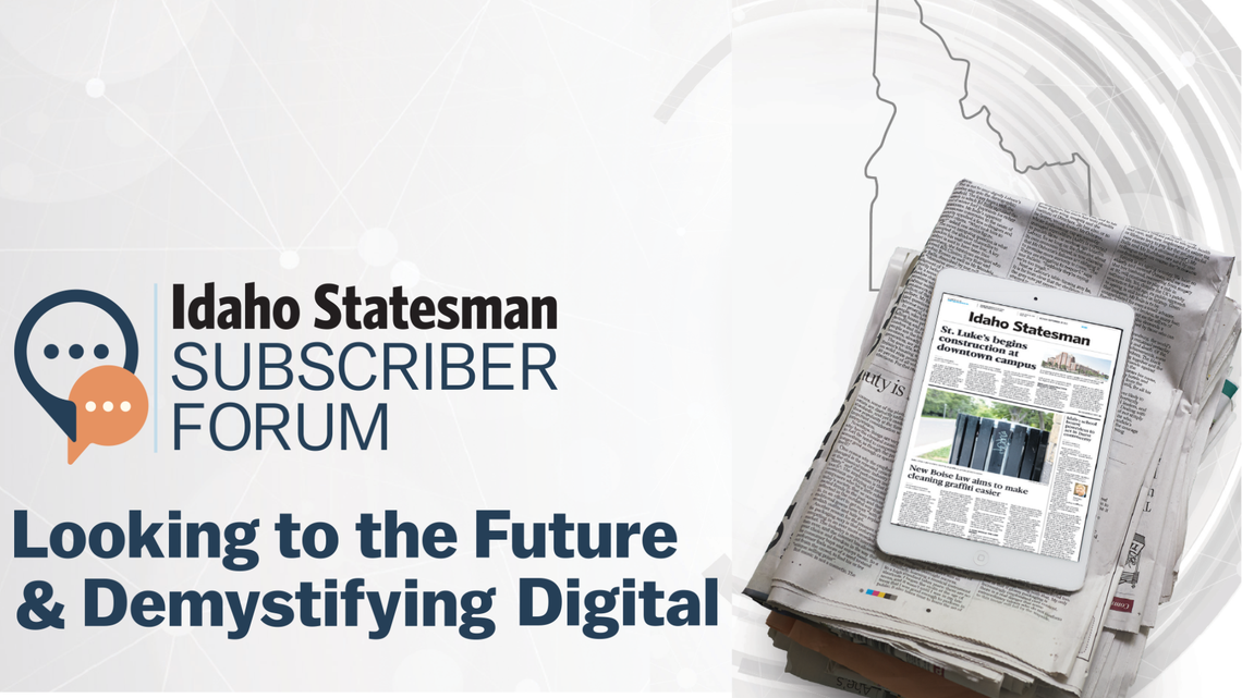 Join Idaho Statesman editor Chadd Cripe and others for a conversation about the Statesman’s move from print to digital. 