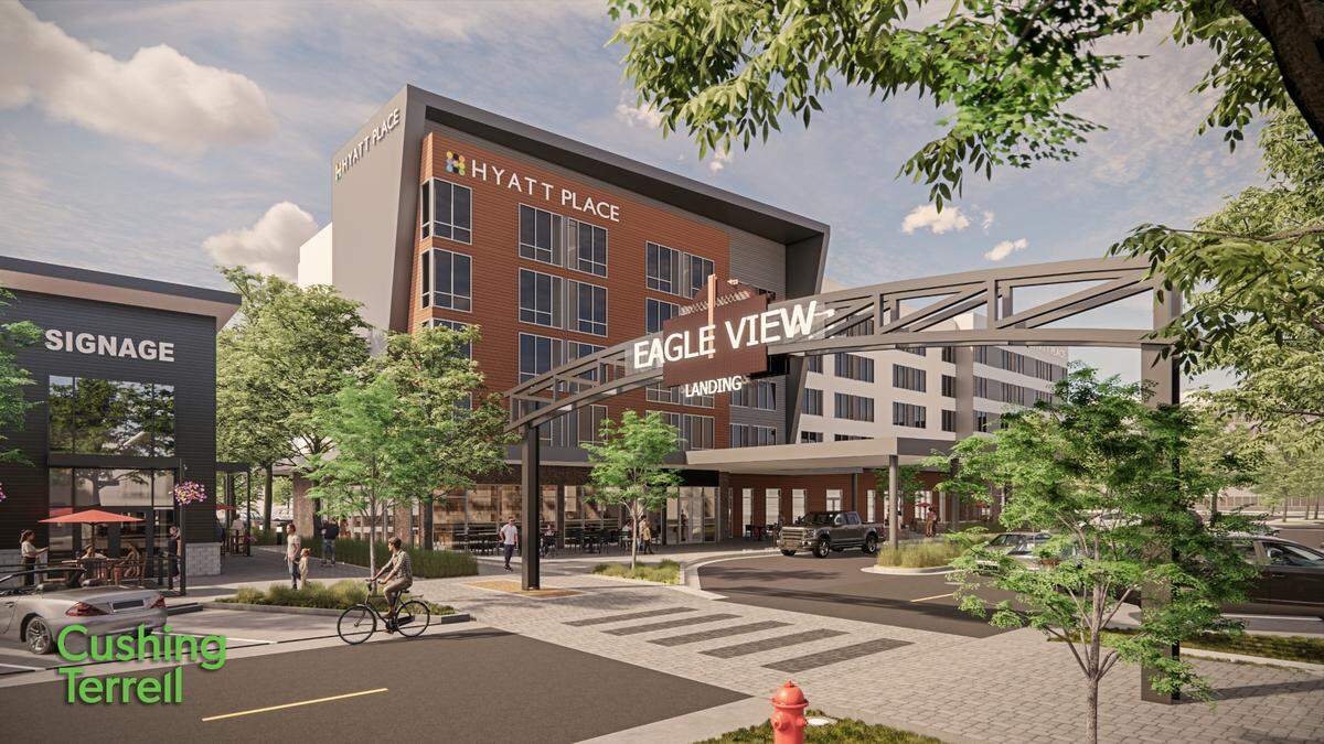 Eagle View Landing is under development by Ball Ventures Ahlquist and will include two Hyatt Place hotels.