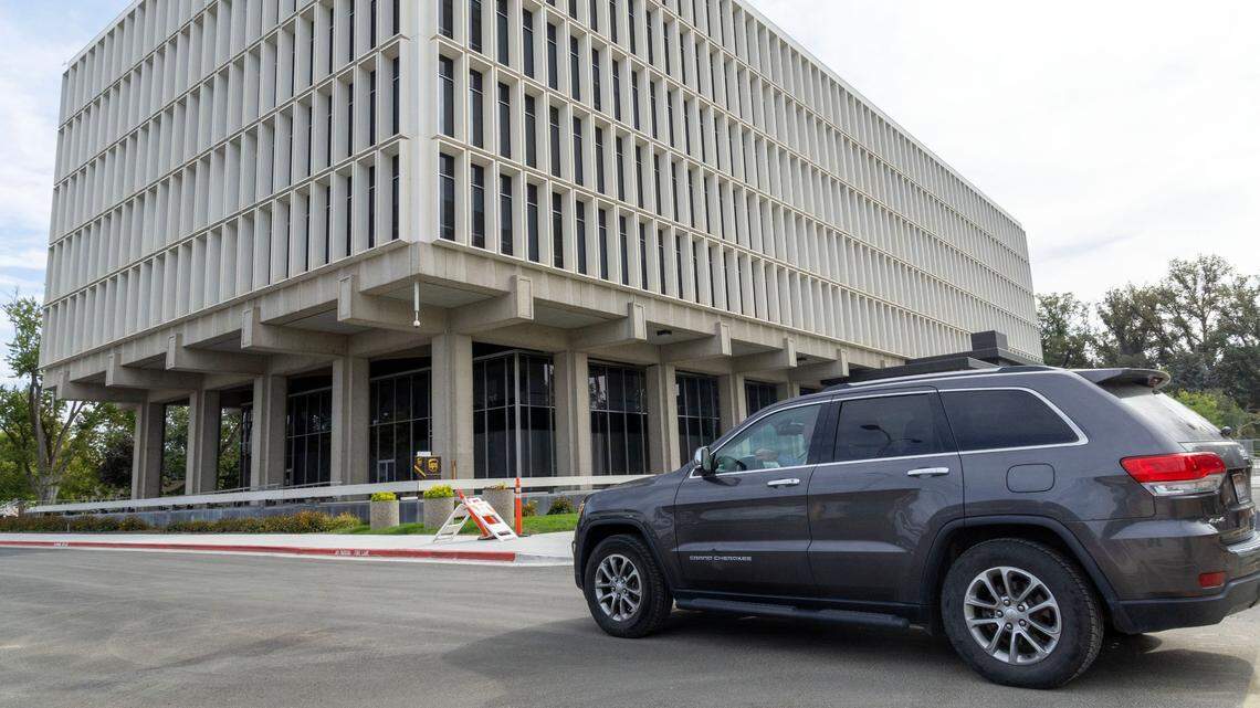 Matthew Allison, 37, Boise, arrives at the James A. McClure Federal Building in Boise in an unmarked vehicle to face multinational terrorism charges, Tuesday, Sept. 10. Allison was scheduled to appear in court again Wednesday morning, but he waived his right to a detention hearing.