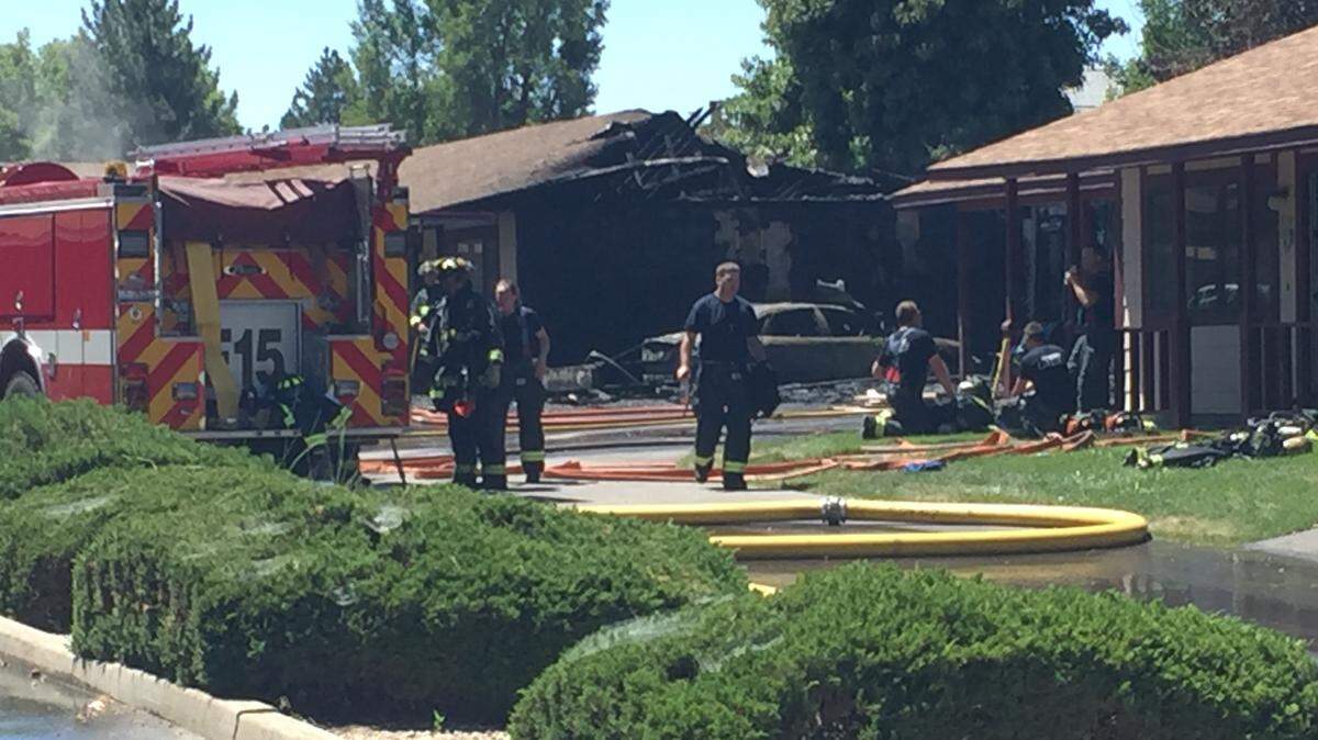 A structure at a single-story apartment building was damaged by a fire at about 11:50 a.m. Tuesday in the 500 block of West Garfield Street in Boise. The cause of the fire is unknown.