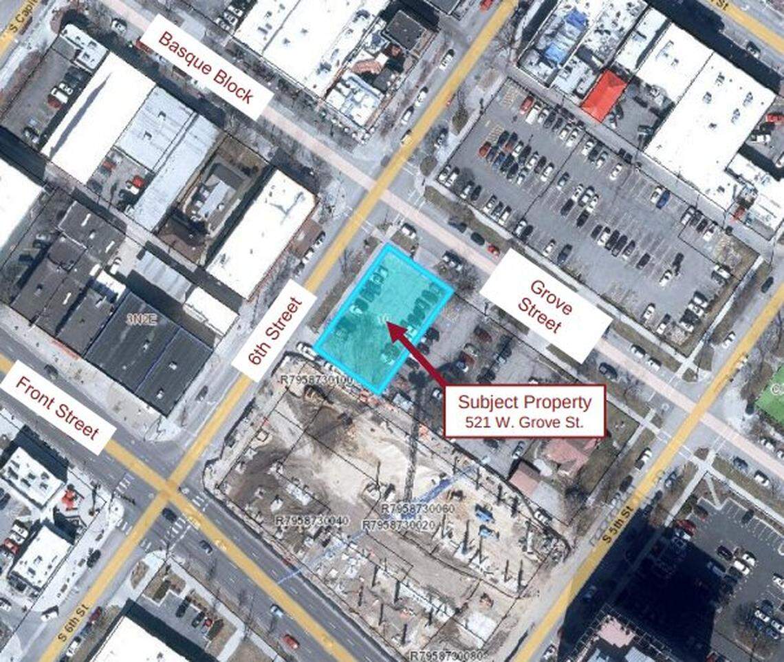 A map shows the location of the proposed public space.