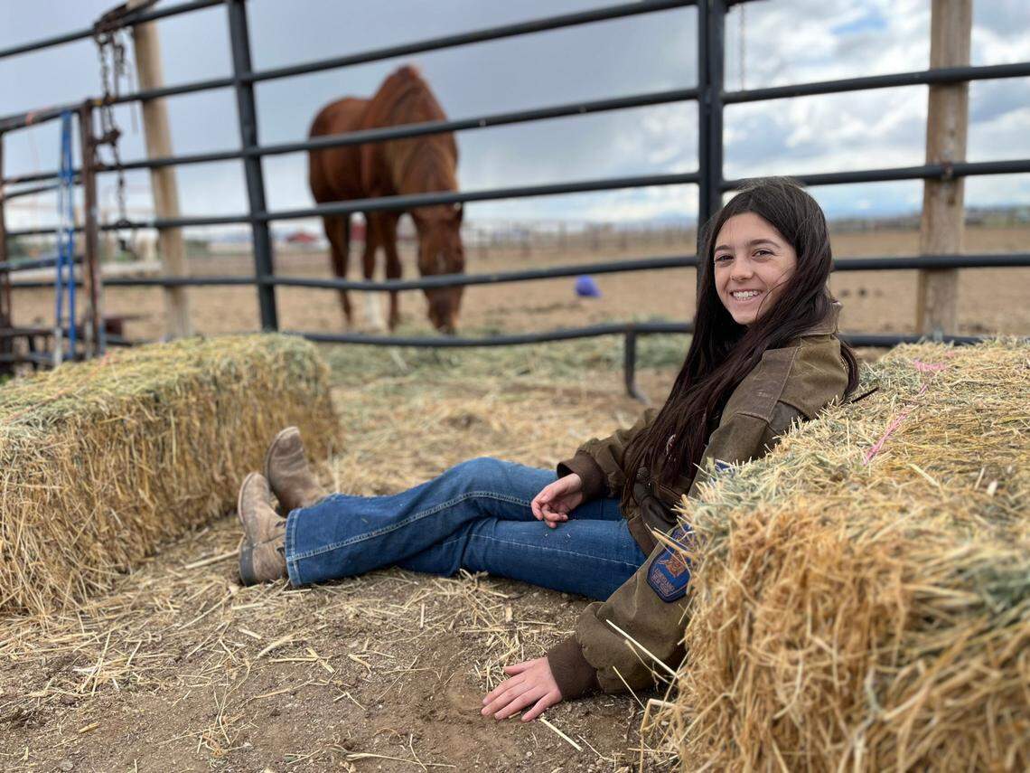Gianna Coulter, 13, of Melba, Idaho, has had to pause her plans to do barrel racing as she battles a rare condition called PANS.
