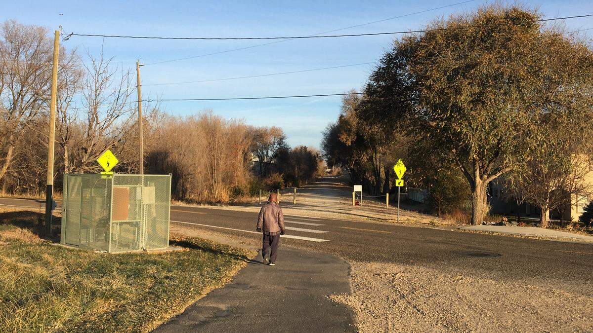 The Stoddard Pathway at Iowa Avenue in Nampa. The city plans to extend and improve the path, which follows an abandoned railroad segment.
