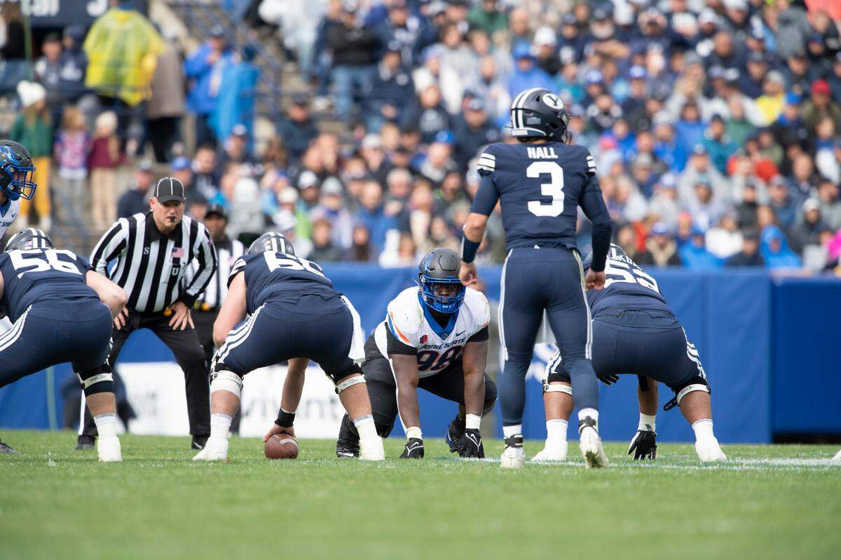 Boise State defensive tackle Herbert Gums’ family was displaced by hurricanes Katrina and Rita.