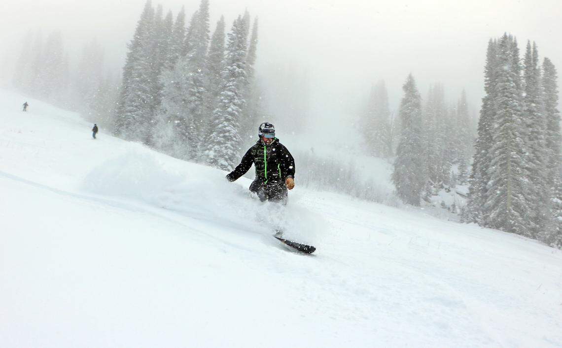 A mid-week storm at Brundage Mountain means fresh powder for skiers and snowboarders to enjoy.
