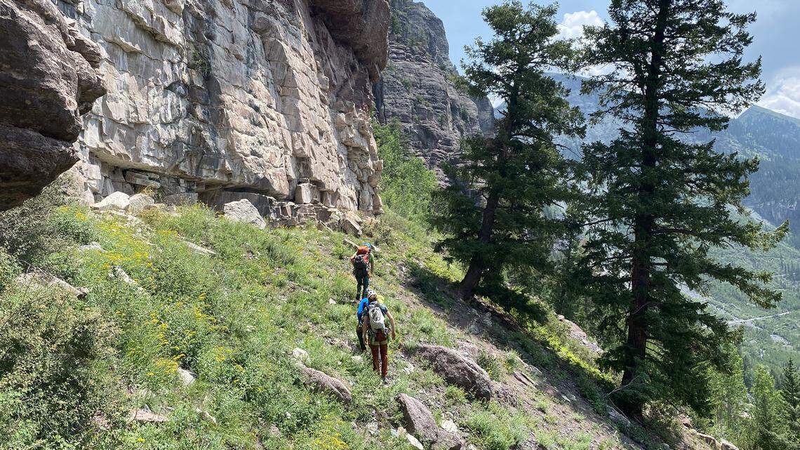 A 53-year-old Tucson, Arizona, woman died in a 200-foot fall while climbing a cliff with a friend near Telluride, Colorado, officials say.