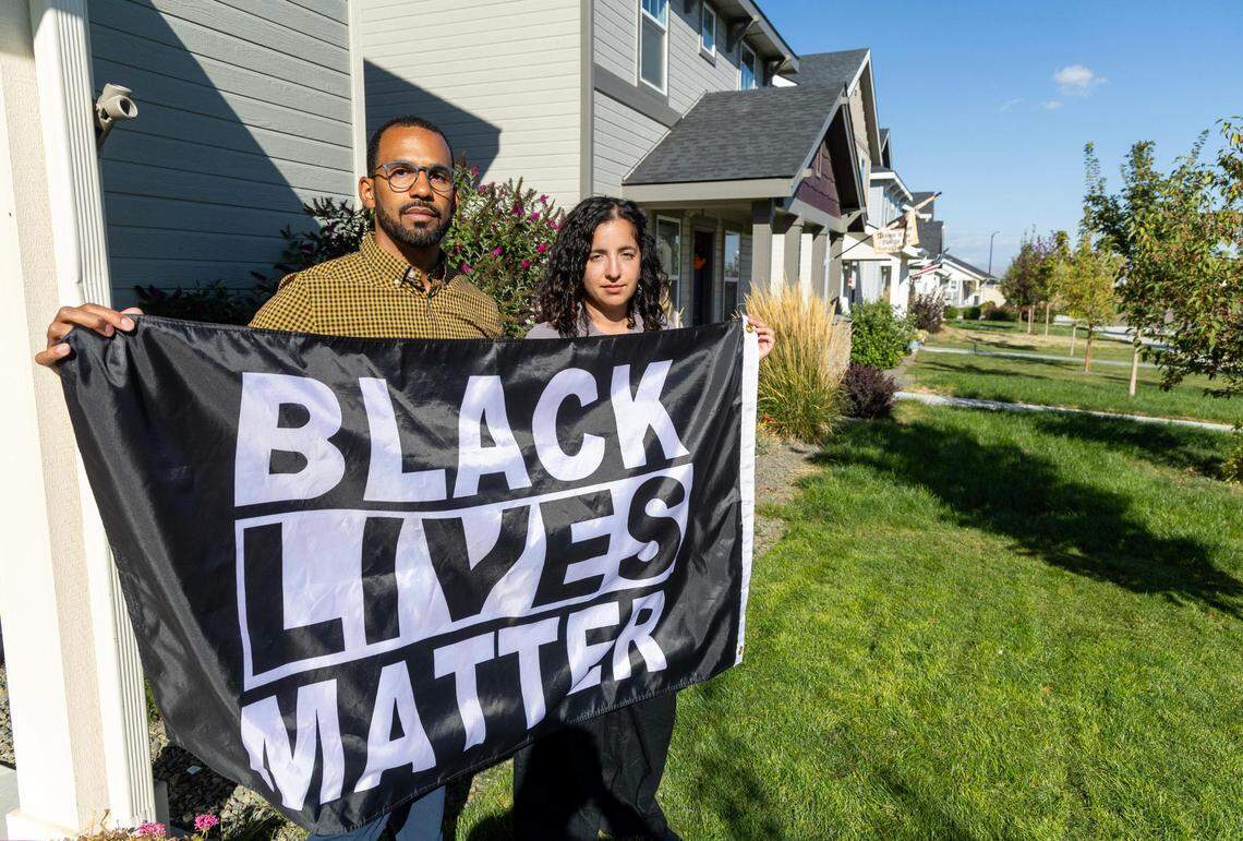 Somi and Jenna Ekwealor were told to retire their Black Lives Matter flag that was flying outside of their home in Boise. The Ekwealors are suing Hubble Homes and the Charter Pointe Neighborhood Association after they claim the organizations discriminated against them.