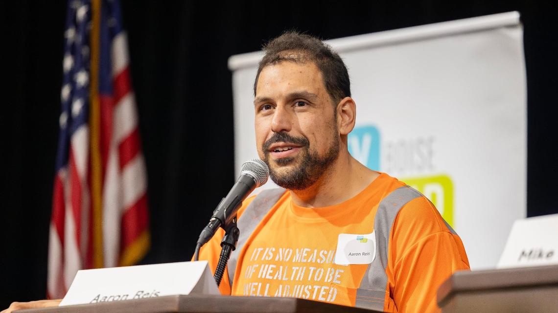 Candidate Aaron Reis talked about mental health and wages.