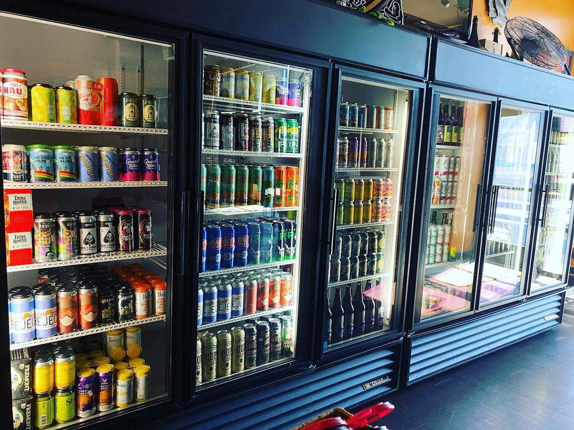 Along with a food menu and beers on tap, Bier:Thirty offered a wide selection of packaged product.