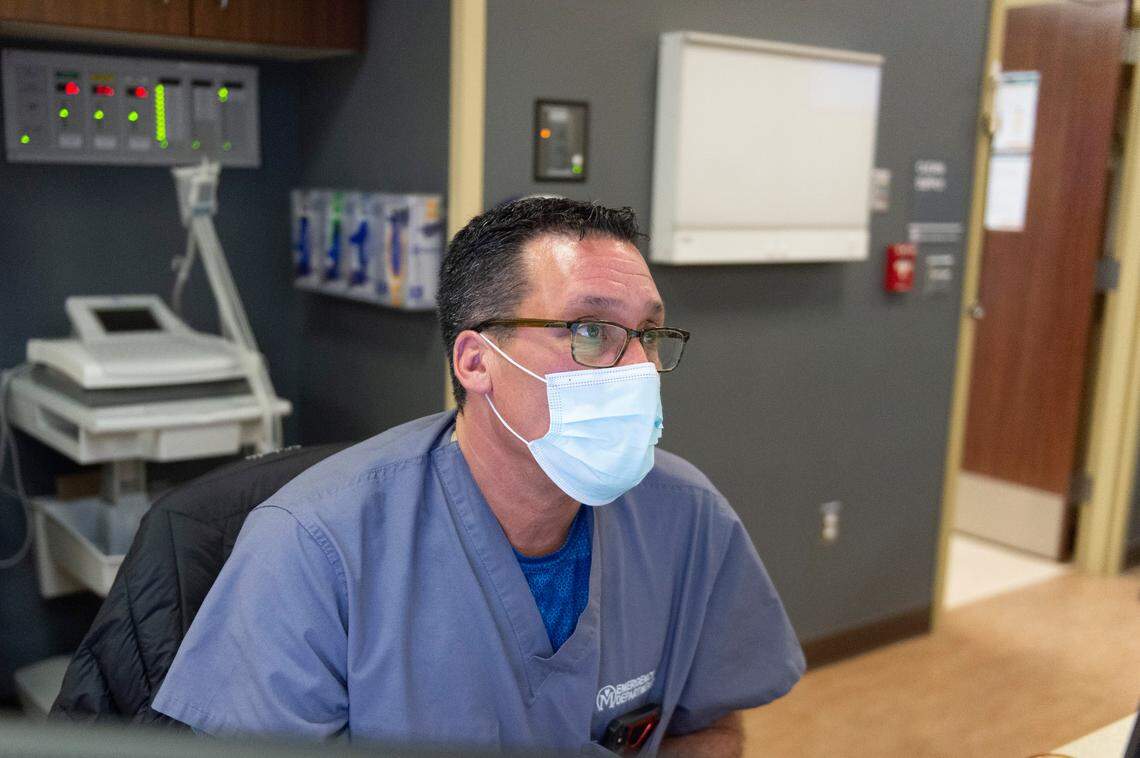  Dr. James Torres talks about patient loads Thursday, Nov. 12, 2020, at Minidoka Memorial Hospital in Rupert.