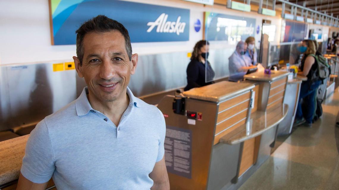 Alaska Airlines CEO Ben Minicucci visited his team in Boise in June 2021. The Seattle-based airline has embraced Boise as it adjusts its flight schedule and recovers from the impacts of the coronavirus pandemic on the commercial airline industry.
