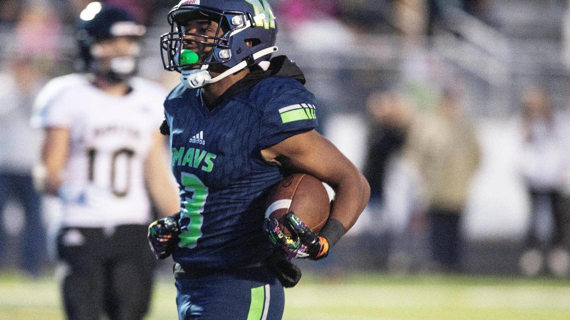 Mountain View running back Quintez Evans ran for 169 yards and two TDs to lead the Mavericks to a win against Capital on Friday.