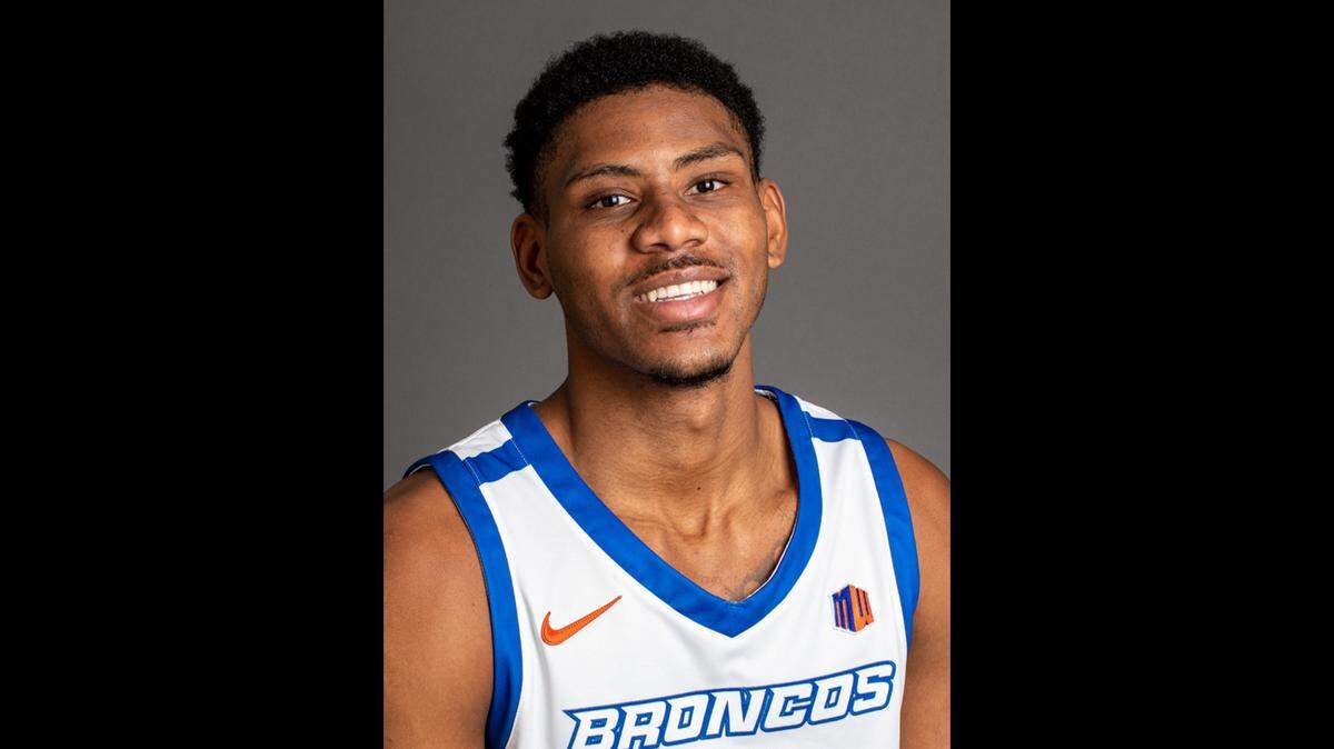 Chibuzo Agbo scored 15 of his 17 points in the second half of Boise State’s 84-66 win over UNLV on Wednesday at the Thomas & Mack Center in Las Vegas.