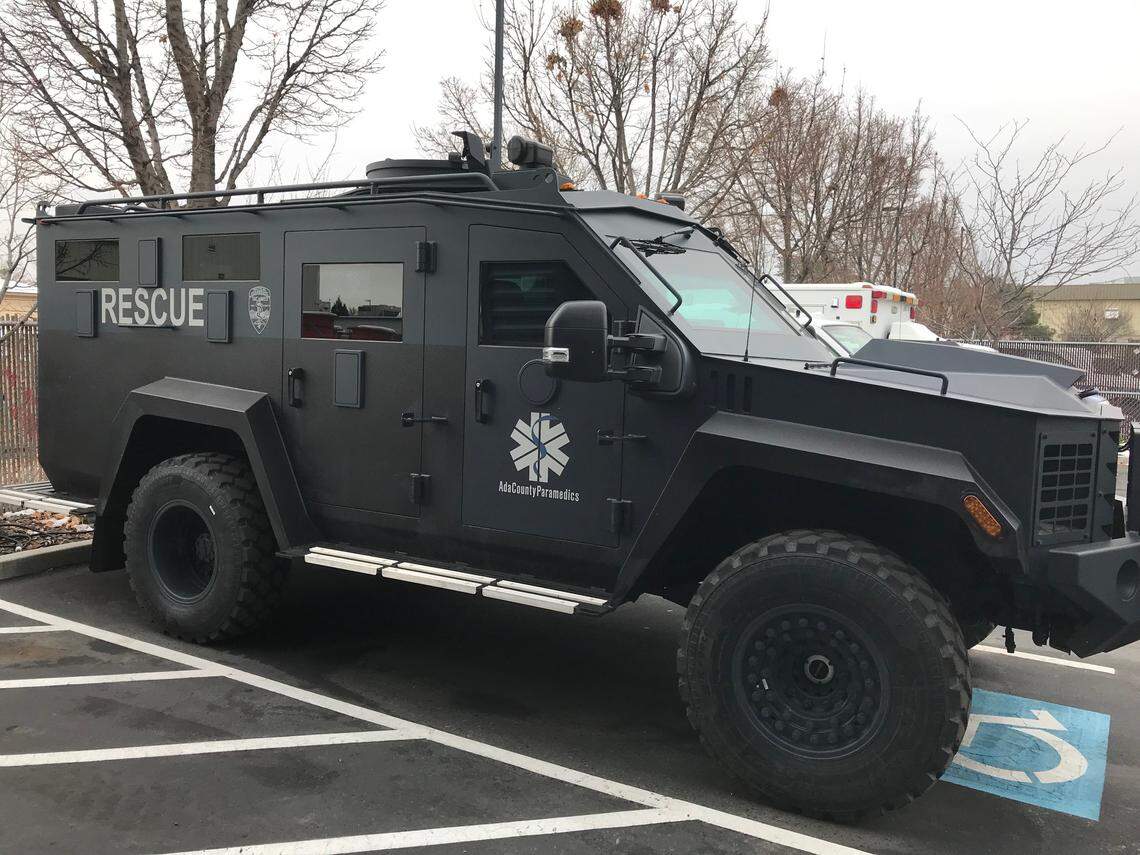 The 20,600-pound MedCat will accompany SWAT teams in the field.
