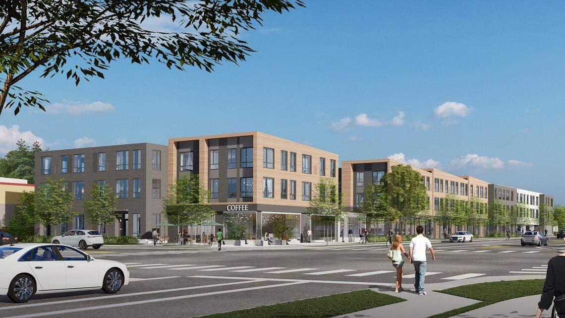 Subtext, formerly the Collegiate Development Group, received approval of a revised version of its previously rejected student apartments at 1909 and 2001 W. Boise Ave. The new proposal calls for 175 apartments and 2,375 square feet of retail space in a three-story building. The previous proposal called for a five-story building.