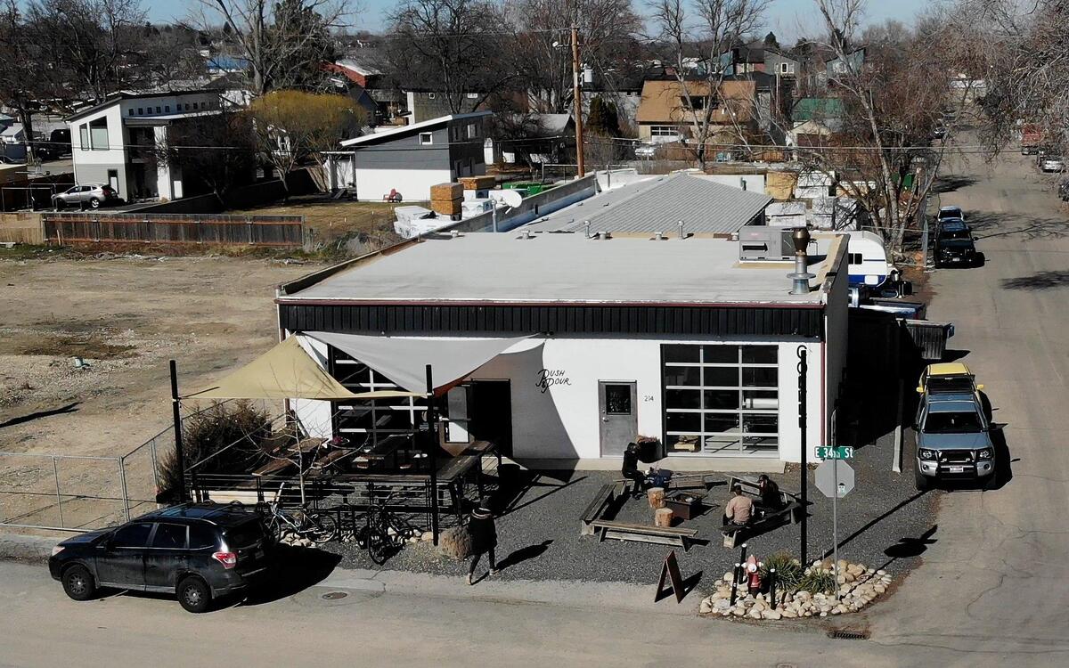 Coffee shop contest winner Push & Pour is located at 214 E 34th St. in Garden City near the Greenbelt.