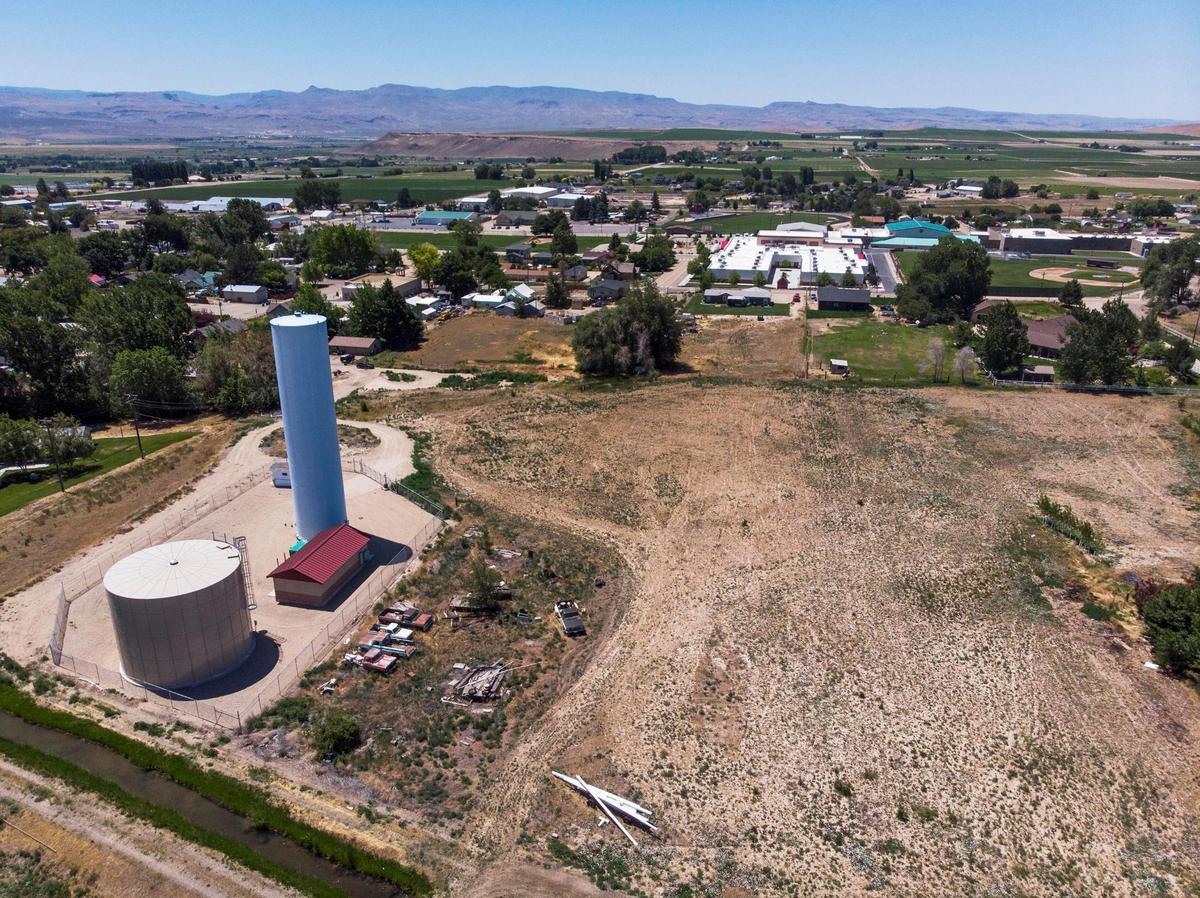 Two of the proposed housing developments would be located near Melba’s water storage tower.