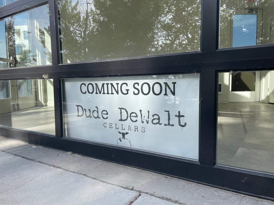 An Eagle winery is headed to the former Greenbelt Market building, according to a sign in the window.