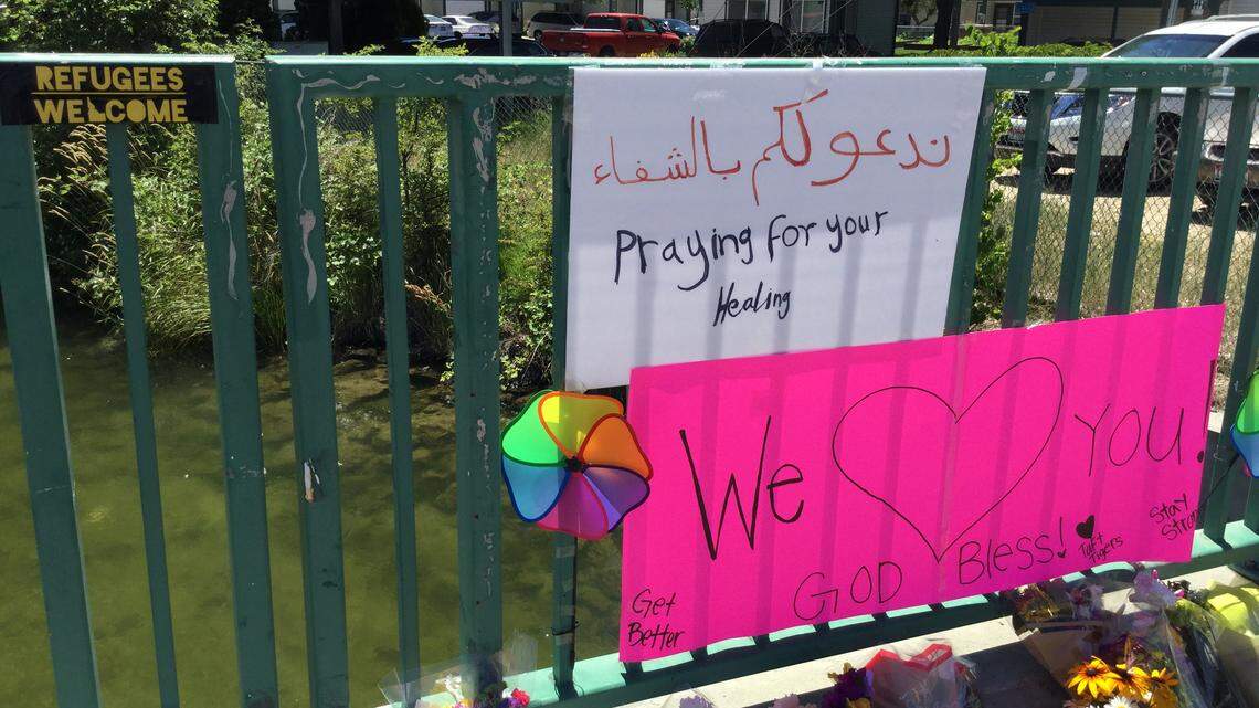 Days after a mass stabbing at the Wylie Street Station apartments in Boise, well-wishers left messages of encouragement, stuffed animals, food and other gifts for the victims of the attack.
