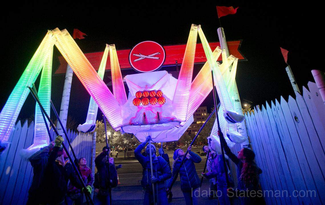 If you like giant glowing puppets, Treefort Music Fest is for you. Boise’s Colossal Collective helps give the five-day event its cool festival vibe.