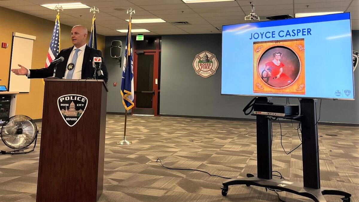 On Sunday, Boise Police Captain Matt Jones presented awards to law enforcement officers and detectives who had worked on the Joyce Casper case.