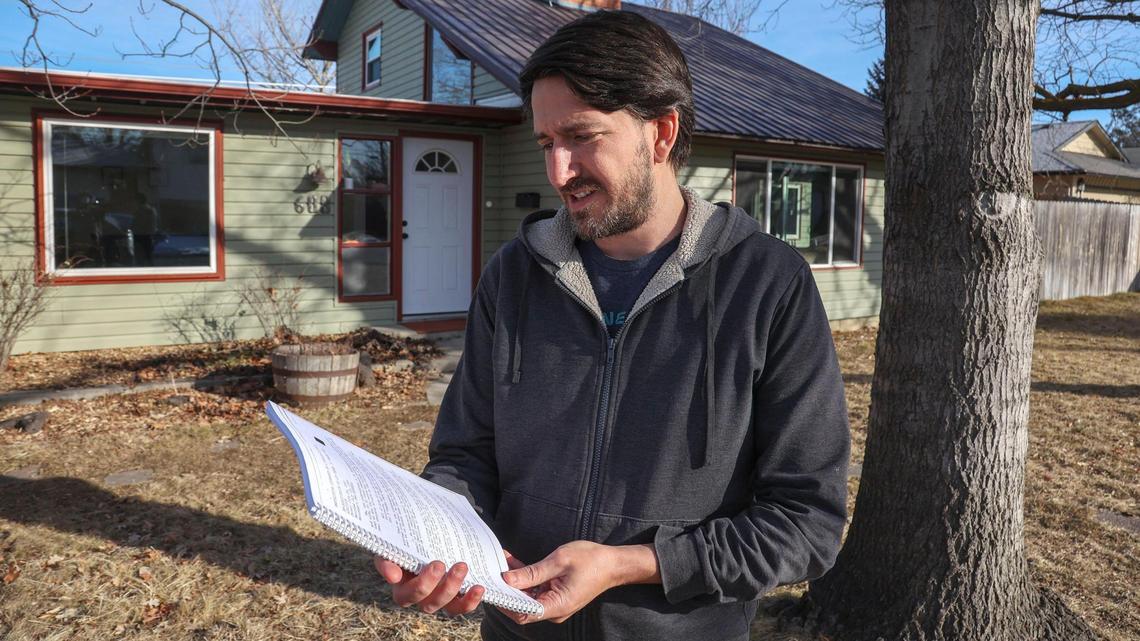 Mark Hewes moved to his Southeast Boise house in 2019 as a first-time homebuyer and discovered discriminatory language the Covenants, Conditions and Restrictions document. “Nobody warned me this was going to be in here,” he said. Hewes also found out there was no simple legal way to remove the covenant language.