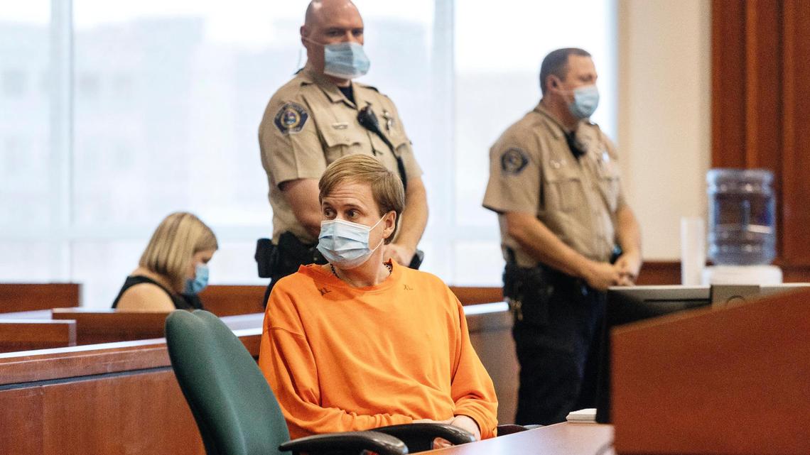 Former Idaho Rep. Aaron von Ehlinger looks around an Ada County courtroom after being convicted of rape last year. His victim has sued von Ehlinger and former Rep. Priscilla Giddings.